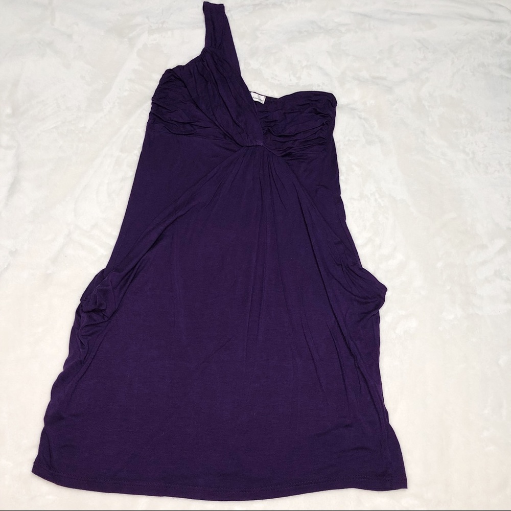 Urban Behaviour XS Women Purple One Shoulder Dress